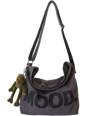 Canvas Messenger Vintage Bag Alt Emo Crossbody Bag Goth Punk Shoulder Satchels H